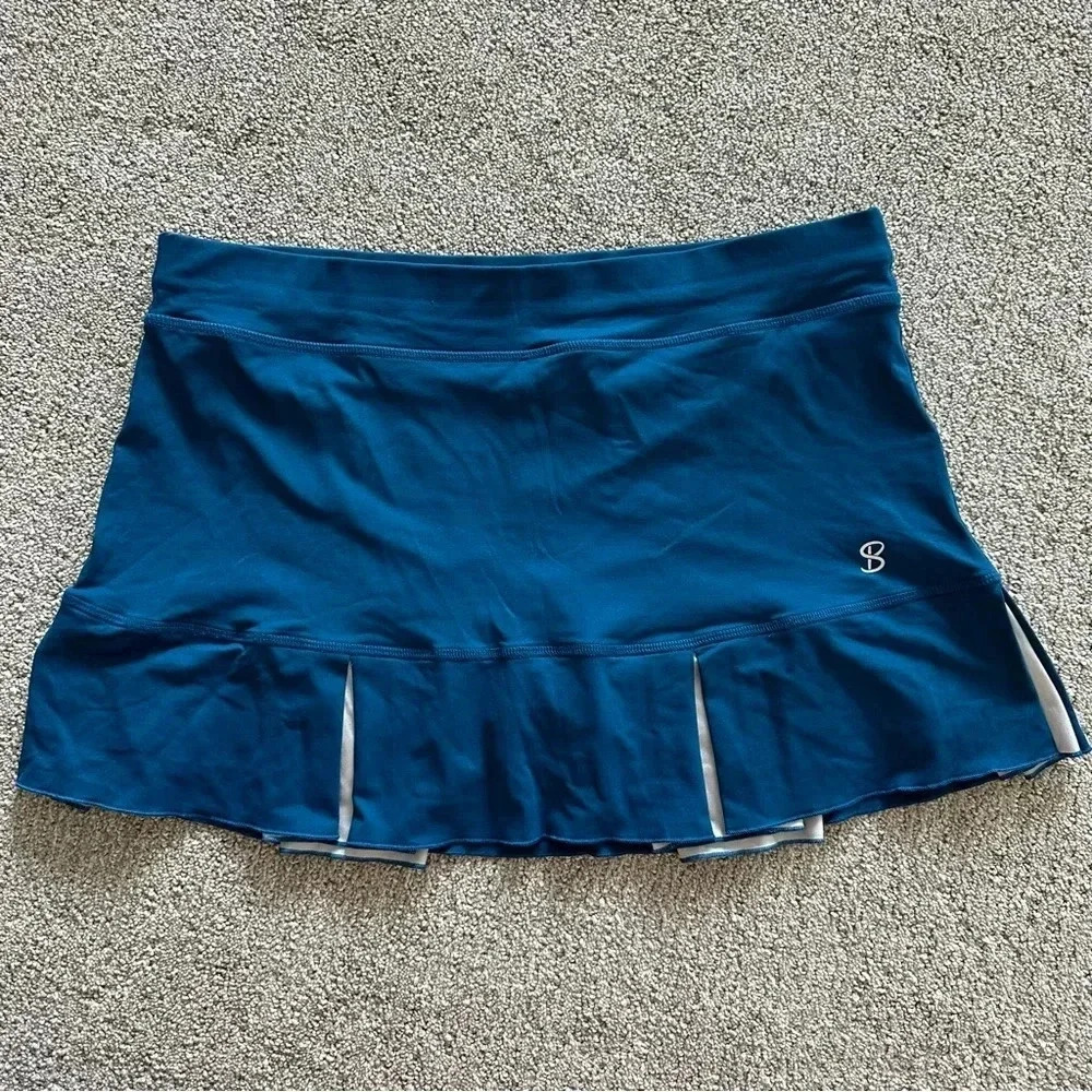 Sofibella Flavor‎ Of Wine 13" Pleated Tennis Skirt Size XL - Picture 2 of 9